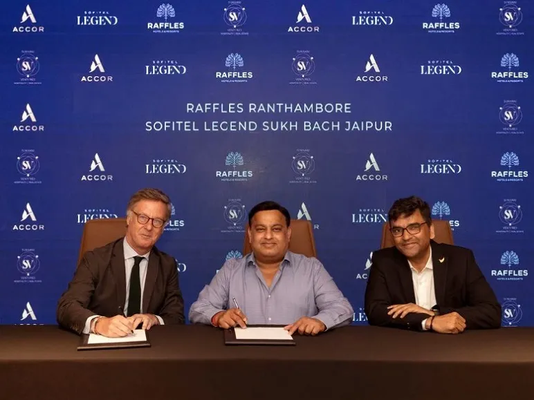 Timeless Heritage Glamour and Natural Splendor Will Unite in the Iconic Golden Triangle Destinations of Jaipur and Ranthambore, from left to right: Maud Bailly, Vikram Sukhani, Omer Acar