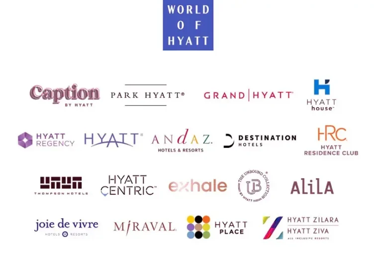 More than 35 brands under the Hyatt Hotels Umbrella